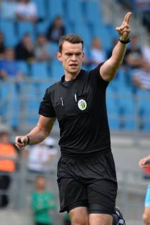 Richard Hempel (Schiedsrichter) oefters im Mittelpunkt, Chemnitzer FC vs. FSV Zwickau, Fussball, Sachsenpokal, 25.05.2019 DFL REGULATIONS PROHIBIT ANY USE OF PHOTOGRAPHS AS IMAGE SEQUENCES AND OR QUASI-VIDEO Chemnitzer FC vs. FSV Zwickau, Fussball, Sachsenpokal, 25.05.2019 Chemnitz Copyright: xBertxHarzer xEibner-Pressefotox EP_bhr
