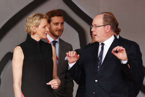 Motorsports: FIA Formula One World Championship, WM, Weltmeisterschaft 2019, Grand Prix of Monaco, Princess Charlene of Monaco and Prince Albert II of Monaco Monte Carlo Monaco