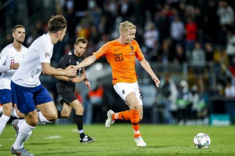 GUIMARAES, 06-06-2019, Estadio D. Afonso Henriques , UEFA Nations League Semi Final. Netherlands player Donny van de Beek during the game Netherlands - England Netherlands - England x3611428x Copyright: