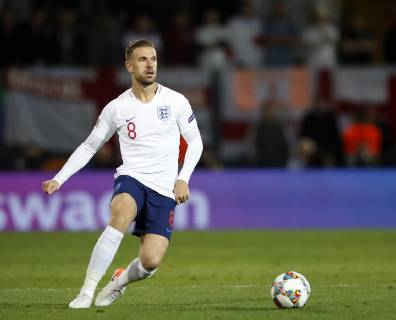 England s Jordan Henderson during the UEFA Nations League match at D. Afonso Henriques Stadium, Guimaraes. Picture date: 6th June 2019. Picture credit should read: David Klein Sportimage EDITORIAL USE ONLY. No use with unauthorised audio, video, data, fixture lists, club league logos or live services. Online in-match use limited to 120 images, no video emulation. No use in betting, games or single club league player publications. SPI-0093-0206
