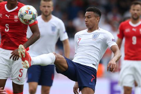 Switzerland v England UEFA Nations League 3rd Place Play-off Jesse Lingard of England in action during the UEFA Nations League 3rd Place Play-off match at Estadio D. Afonso Henrique, Guimaraes Content Not Available For UK Newspapers Copyright: xPaulxChestertonx FIL-13338-0026