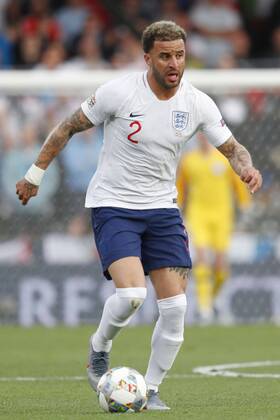 GUIMARAES, 06-06-2019, Estadio D. Afonso Henriques , UEFA Nations League Semi Final. England player Kyle Walker on the ball during the game Netherlands - England 3-1. Netherlands - England x3634837x Copyright: