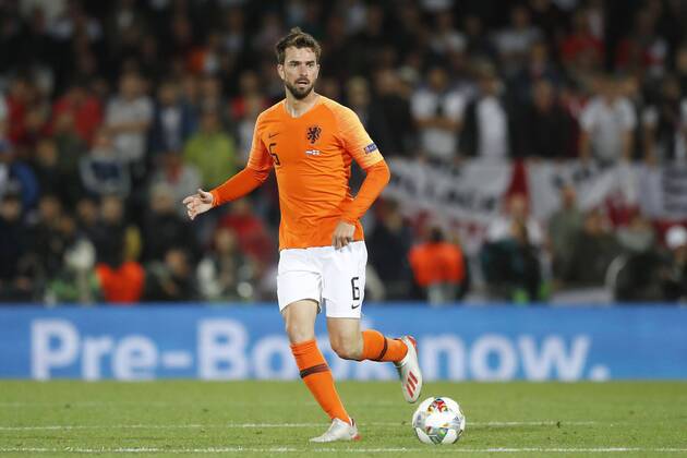 GUIMARAES, 06-06-2019, Estadio D. Afonso Henriques , UEFA Nations League Semi Final. Netherlands player Davy Propper on the ball during the game Netherlands - England. Netherlands - England x3634873x Copyright: