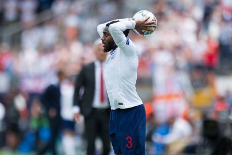 Guimaraes, Portugal, 09.06.2019, UEFA Nations League, 3. Platz, Schweiz - England, Danny Rose (England) throw-in ( Defodi-09-531-002569