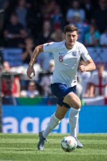 Guimaraes, Portugal, 09.06.2019, UEFA Nations League, 3. Platz, Schweiz - England, Harry Maguire (England) controls the ball ( Defodi-09-531-002636