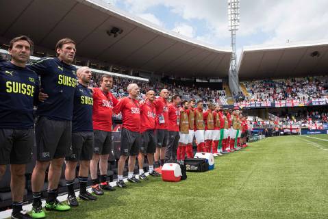 Guimaraes, Portugal, 09.06.2019, UEFA Nations League, 3. Platz, Schweiz - England, Substitutes of Switzerland are seen ( Defodi-09-531-002639