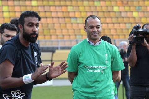 June 21, 2019 - Sao Paulo, Brazil - CAFU, two-time World Cup champion takes part in a footballing activity with the Supreme Committee for Delivery & Legacy (SC) Generation Amazing programme and a group of kids, at Pacaembu Stadium, in Sao Paulo. Announcement of Cafu as an ambassador for the Qatar World Cup 2022 - ZUMAl146 20190621_zaf_l146_020 Copyright: xPauloxLopesx