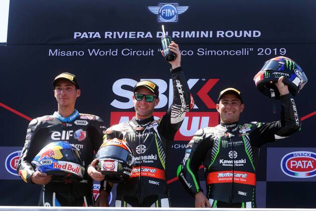 Sport Themen der Woche KW25 Sport Bilder des Tages Photo Alessandro La Rocca LaPresse 2019 23 july, Misano World Circuit Marco Simoncelli Motorcycling - WSBK Race 2 -WorldSBK Pata Riviera di Rimini Round- 2019 in the photo:  Copyright: xAlessandroxLaxRocca LaPresse & xx