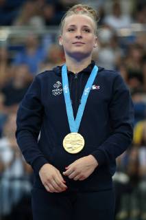 Lea Labrousse, FRA, after individual final at the 2nd Europaspiele in Minsk; 24 06 2019 -