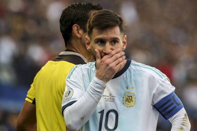 Football SAO PAULO, BRAZIL - JULY 06, 2019 Argentina vs Chile, third place - Arena Corinthians Stadium, Sao Paulo, Brazil - July 06, 2019.  ActionPlus12151488 L& xe9;oxPinheiro DiaEsportivo