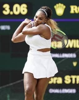 Tennis: Wimbledon championships Serena Williams of the United States in action against Barbora Strycova of the Czech Republic in the Wimbledon semifinals on July 11, 2019.