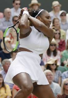 Tennis: Wimbledon championships Serena Williams of the United States plays against Simona Halep of Romania in the Wimbledon women s singles final on July 13, 2019.