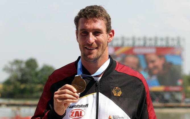 Bilder des Jahres 2019, Sport 08 August 24.08.2019 Szeged(Hungary) ICF Canoe Sprint & Paracanoe World Championships C1 500m Final Sebastian Brendel Germany gold medal : 
