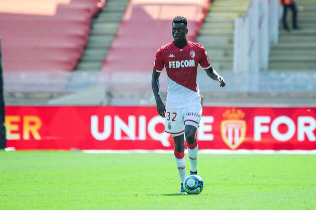 Benoit Badiashile (AS Monaco) FOOTBALL : AS Monaco vs Nimes Olympique - Ligue1 conforame - Monaco - 25 08 2019 NorbertScanella PanoramiC 