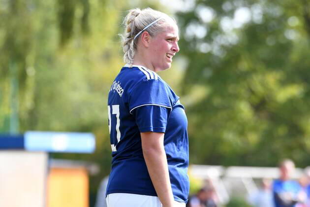 GER, FRLN, TSG 07 Burg Gretesch vs. Hannover 96 15.09.2019, Sportplatz Gretesch, Osnabrück, GER, FRLN, TSG 07 Burg Gretesch vs. Hannover 96 im Bild Marie Gosewinkel ((TSG 07 Burg Gretesch 27), Aktion Einzelbild