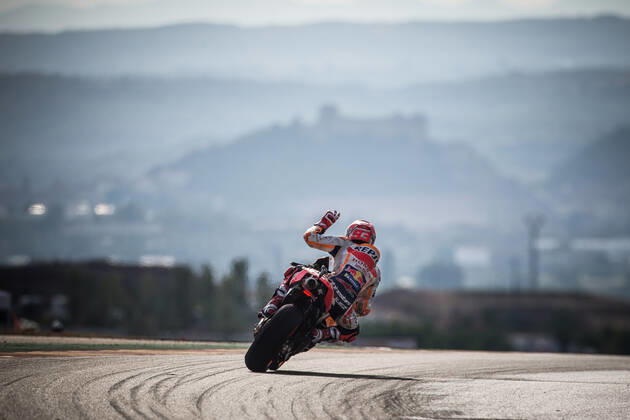 Bilder des Jahres 2019, Sport 09 September Sport Themen der Woche KW38 Sport Bilder des Tages MARC MARQUEZ - SPANISH - REPSOL HONDA TEAM - HONDA MOTO : Grand Prix moto d Aragon - 22 09 2019 VincentGuignet Panoramic 