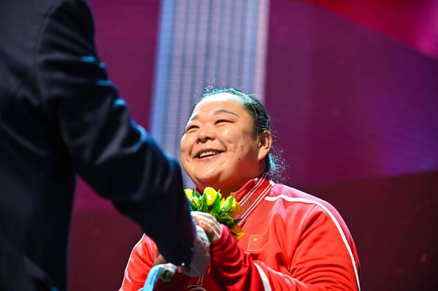 2019.09.29 Doha Lekkoatletyka IAAF Mistrzostwa Swiata Doha 2019 Ceremonia Medalowa Rzut Mlotem N z Zheng WANG bronze medal Foto Pawel Andrachiewicz PressFocus 2019.09.29 Doha Athletics IAAF World Athletics Championships Doha 2019 Medal ceremony Hummer Throw Zheng WANG bronze medal Credit: Pawel Andrachiewicz PressFocus NEWSPIX.PL --- Newspix.pl  20190929_PF_PA025