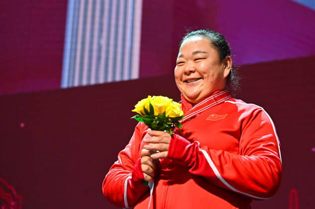 2019.09.29 Doha Lekkoatletyka IAAF Mistrzostwa Swiata Doha 2019 Ceremonia Medalowa Rzut Mlotem N z Zheng WANG bronze medal Foto Pawel Andrachiewicz PressFocus 2019.09.29 Doha Athletics IAAF World Athletics Championships Doha 2019 Medal ceremony Hummer Throw Zheng WANG bronze medal Credit: Pawel Andrachiewicz PressFocus NEWSPIX.PL --- Newspix.pl  20190929_PF_PA026