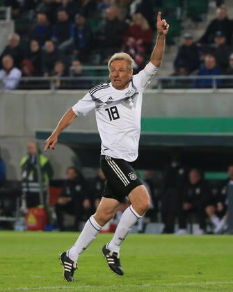 07.10.2019, DFB-All-Stars vs Azzuri Legends, Sportpark Ronhof Fuerth, Fussball, im Bild: Juergen Klinsmann ( DFB All Stars)