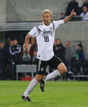 07.10.2019, DFB-All-Stars vs Azzuri Legends, Sportpark Ronhof Fuerth, Fussball, im Bild: Juergen Klinsmann ( DFB All Stars)