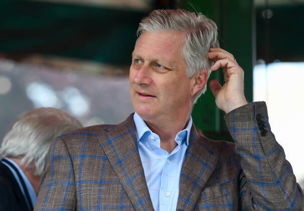 King Philippe - Filip of Belgium pictured during the 40th edition of the Brussels 20km run, Sunday 19 May 2019 in Brussels. PHOTO BERNARD GILLET BernardxGillet x05686404x