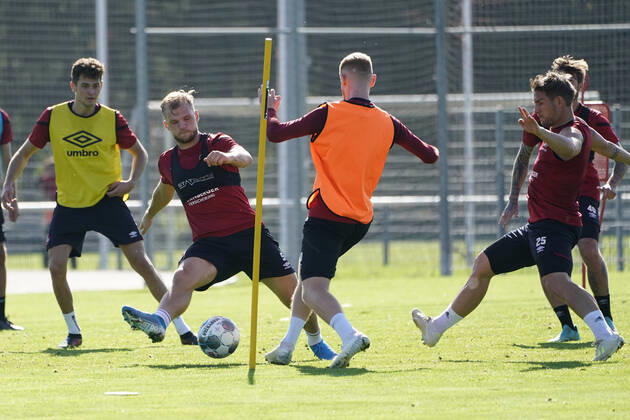 14.10.2019 - Fussball - 2. Fussball-Bundesliga - Saison 2019 2020 - 1. FC Nürnberg Nuernberg FCN Club - Training - - Soccer 2 Soccer Bundesliga Season 2019 2020 1 FC Nuremberg Nuremberg FCN Club, Deutschland, Nuernberg, Sportpark Valznerweiher - Johannes Geis 5 DFL REGULATIONS PROHIBIT ANY USE OF PHOTOGRAPHS AS IMAGE SEQUENCES AND OR QUASI-VIDEO. Copyright: HMBxMedia BorisxSchumacher