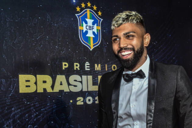 Prêmio Brasileirão 2019 RIO DE JANEIRO, RJ - 09.12.2019: PRÊMIO BRASILEIRÃO 2019 - Gabigol during the 2019 Brazilian Championship (2019 Brazilian Prize) awards event, held at Pier Mauá Warehouse 2, located in Rio de Janeiro, RJ, on the evening of Monday (09). (Photo: Nayra Halm Fotoarena) x1844827x  NayraxHalm