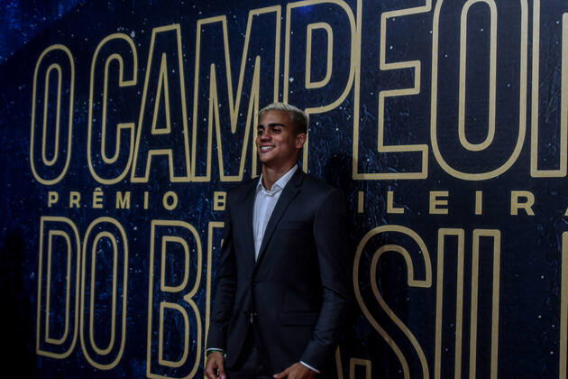 Prêmio Brasileirão 2019 RIO DE JANEIRO, RJ - 09.12.2019: PRÊMIO BRASILEIRÃO 2019 - Reinier during the award event of the 2019 Brazilian Championship (2019 Brazilian Prize), held at Pier Mauá Warehouse 2, located in the city of Rio de Janeiro, RJ, on the evening of Monday (09). (Photo: Nayra Halm Fotoarena) x1844833x  NayraxHalm