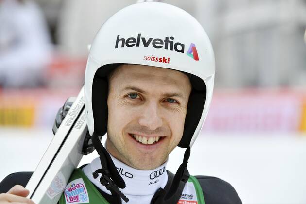 21.12.2019 Engelberg Schweiz. FIS Weltcup Skispringen Probedurchgang . Im Bild : Simon Ammann (SUI Einzelbild Portraet Aktion