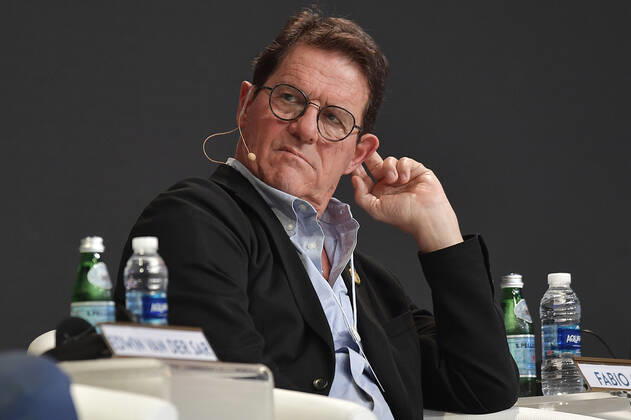 Foto Fabio Ferrari - LaPresse 28 Dicembre 2019 Dubai ( Emirati Arabi ) 14ma edizione di Dubai International Sports Conference - English Football Back to the top - Globe Soccer Award 2019 Nella foto:Fabio Capello (Former England national team, Nationalteam Manager photo Fabio Ferrari LaPresse December 28, 2019 Dubai (Unated Arab Emirate) Sport 13th edition of the Dubai International Sports Conference - English Football Back to the top - Globe Soccer Award 2019 In the pic:,Fabio Capello (Former England National Team Manager ),  Copyright: xFabioxFerrari LaPresse LaPresse x