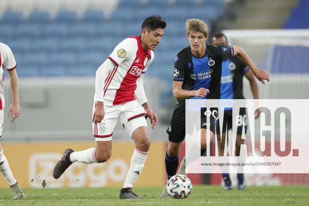 L R Edson Alvarez Of Ajax Charles De Ketelaere Of Club Brugge Kv During A International Friendly