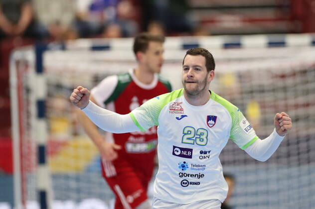 MALMOE 20200119 Slovenia s Miha Cingesar gesture during the Men s European Handball Championship main round Group 2 match between Slovenia and Hungary at Malmo Arena, Friday Jan. 19, 2020. Foto Andreas Hillergren TT kod 10600 Malmo Sweden x10600x Copyright: xAndreasxHillergren TTx HANDBALL SLOVENIA-HUNGARY