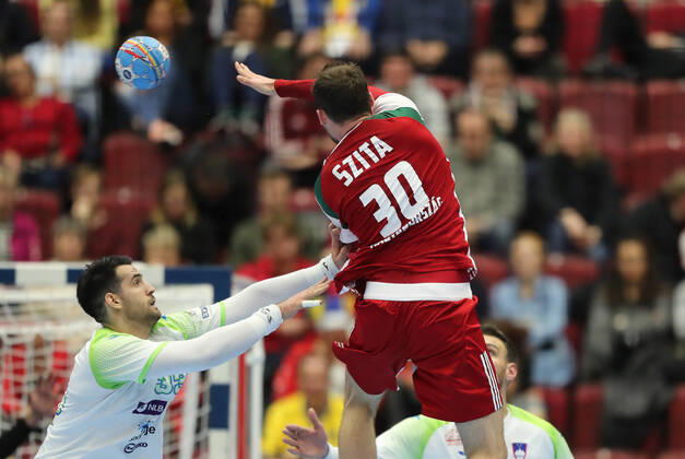 Zoltan Szita (Hongrie) HANDBALL : Slovenie vs Hongrie - EHF euro 2020 - main round - 19 01 2020 BertrandDelhomme Panoramic 