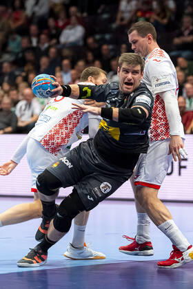 Handball, Maenner: EM 2020, Hauptrunde, Gruppe 1, Weißrussland - Spanien Julen Aguinagalde Aquizu (Spanien) Wien Stadthalle Wien Oesterreich