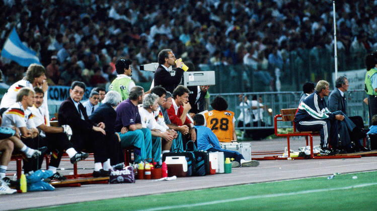 Deutschland - Argentinien Italien, Rom, 08.07.1990, Fussball, FIFA WM 1990 in Italien, Finale, DFB Deutschland - Argentinien (1:0): Franz Beckenbauer (Trainer Deutschland).