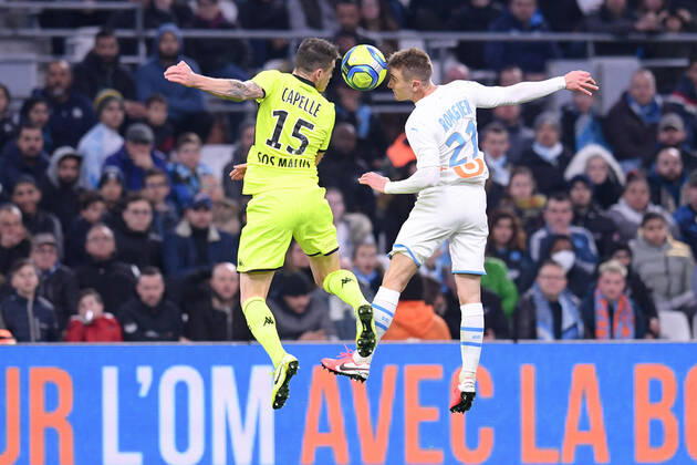 Bilder des Jahres 2020, Sport 01 Januar Sport Themen der Woche KW04 21 VALENTIN RONGIER (OM) FOOTBALL : Marseille vs Angers - Ligue 1 Conforama - 25 01 2020 FEP Panoramic 