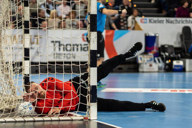THW Kiel gegen TVB 1898 Stuttgart am 16.2.2020 Dario Quenstedt ( 21, THW Kiel, TO), THW Kiel gegen TVB 1898 Stuttgart in der LIQUI MOLY Handball-Bundesliga am 25. Spieltag, in der Sparkassen Arena (Kiel) am 16.2.2020 Copyright: xBEAUTIFULxSPORTS Angenendtx