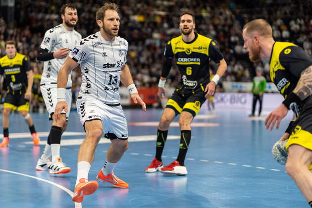 THW Kiel gegen TVB 1898 Stuttgart am 16.2.2020 Niclas Ekberg ( 18, THW Kiel, AU), THW Kiel gegen TVB 1898 Stuttgart in der LIQUI MOLY Handball-Bundesliga am 25. Spieltag, in der Sparkassen Arena (Kiel) am 16.2.2020 Copyright: xBEAUTIFULxSPORTS Angenendtx