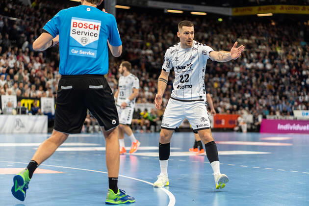 THW Kiel gegen TVB 1898 Stuttgart am 16.2.2020 Ole Rahmel ( 22, THW Kiel, AU), THW Kiel gegen TVB 1898 Stuttgart in der LIQUI MOLY Handball-Bundesliga am 25. Spieltag, in der Sparkassen Arena (Kiel) am 16.2.2020 Copyright: xBEAUTIFULxSPORTS Angenendtx
