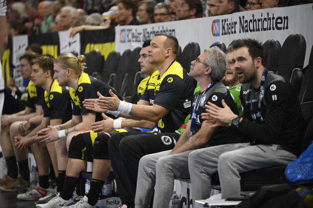 Christian Zeitz (TVB Stuttgart, 20), Handball-Bundesliga, Liqui-Moly-HBL, Männer, 23. Spieltag, THW Kiel vs TVB Stuttgart, 16.02.20 Kiel Sparkassen Arena Schleswig-Holstein Germany