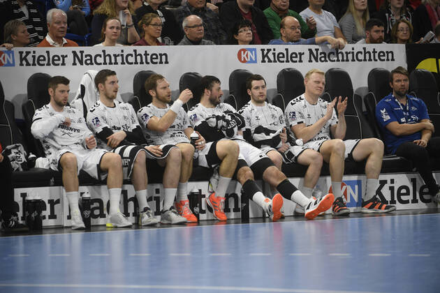 Die Stars vom THW ruhten sich aus, Handball-Bundesliga, Liqui-Moly-HBL, Männer, 23. Spieltag, THW Kiel vs TVB Stuttgart, 16.02.20 Kiel Sparkassen Arena Schleswig-Holstein Germany