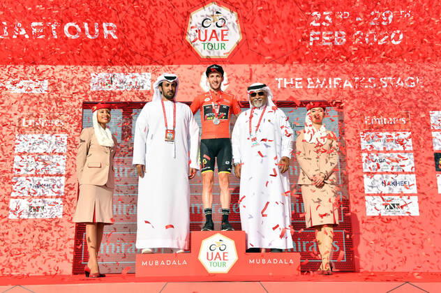 2020 Bilder des Jahres, Sport 02 Februar Sport Themen der Woche KW09 Sport Bilder des Tages Photo LaPresse - Massimo Paolone February 25, 2020 Dubai (United Arab Emirates) Cycling UAE Tour 2020 - The Emirates Stage 3 - From Al Qudra Cycle Track to Jebel Hafeet - 114,33 miles In the pic: YATES Adam(GBR)(MITCHELTON - SCOTT)  Copyright: xLaPresse xMassimoxPaolonex