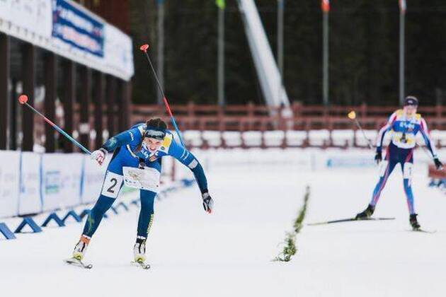 Bilder des Jahres 2020, Sport 03 März Sport Themen der Woche KW11 Sport Bilder des Tages 200315 Pa denna handoutbild fran Svenska Orienteringsförbundet ses Sveriges Magdalena Olsson ta guldmedalj med Linda Lindkvist och Isabel SalÃ n (ej i bild) när hon passerar mallinjen under stafetten i skidorienterings-EM den 15 mars 2020 i Chanty-Mansijsk, Ryssland. Copyright: SVENSKAxORIENTERINGSFÖRBUNDET BB200315BB026