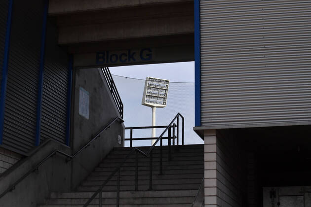 Fußball, Stadiongeschichte VfL Bochum 16.03.2020, Fussball GER, Saison 2019 2020, 2. Bundesliga, Trainingsgelaende VfL Bochum, , Zuschaueraufgang zum Vonovia Ruhrstadion Bochum Nordrhein Westfalen Deutschland