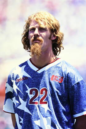 ALEXI LALAS, USA, World Cup USA 1994, USA vs Romania 0-1, Pasadena CAMPIONATI MONDIALI USA 1994 USA-ROMANIA 0-1