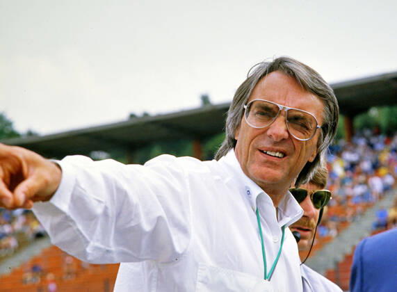 Formel 1 Rennen am Hockenheim Ring 1994 Bernie Ecclestone Portait Hockenheim Ring Baden Würthemberg Deutschalnd Rennstrecke