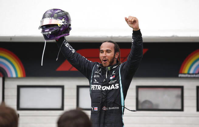 Bilder des Jahres 2020, Sport 07 Juli Sport Themen der Woche KW29 Motorsports: FIA Formula One World Championship, WM, Weltmeisterschaft 2020, Grand Prix of Hungary, 44 Lewis Hamilton (GBR, Mercedes-AMG Petronas Formula One Team), Budapest Hungary