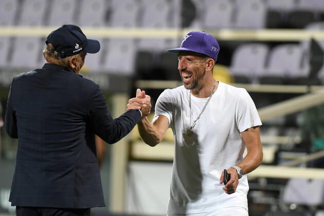 Serie A Championship 2020-21 Fiorentina-Bologna 4-0, GIUSEPPE IACHINI, FRANCK RIBERY CAMPIONATO SERIE A 2019-20 FIORENTINA-BOLOGNA 4-0