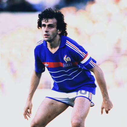 PLATINI Michel Kapitaen Team Frankreich UEFA Fussball Europameisterschaften 1984 in Frankreich Finale Frankreich - Spanien 2 : 0 am 27.06.1984 in Paris