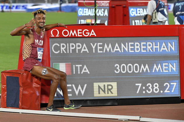 Bilder des Jahres 2020, Sport 09 September Sport Themen der Woche KW38 Sport Bilder des Tages Photo Fabrizio Corradetti - LaPresse September 17st 2020 Rome ( Italy ) Athletics Golden Gala Pietro Mennea 2020 - Olimpico stadium of Roma. In the pic:Yemaneberhan Crippa  Copyright: xFabrizioxCorradettix-xLaPressex